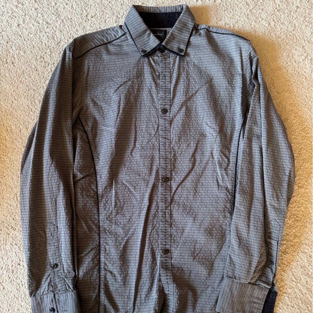 INC International Concepts Men's Gray Button-Up Shirt